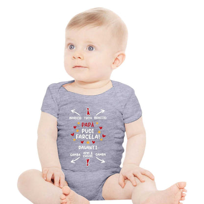 English Letter Printed Cotton Baby Romper