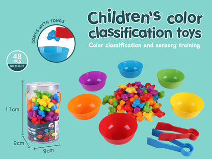 Rainbow Counting Dinosaurs Early Education Cognitive Montessori Early Education