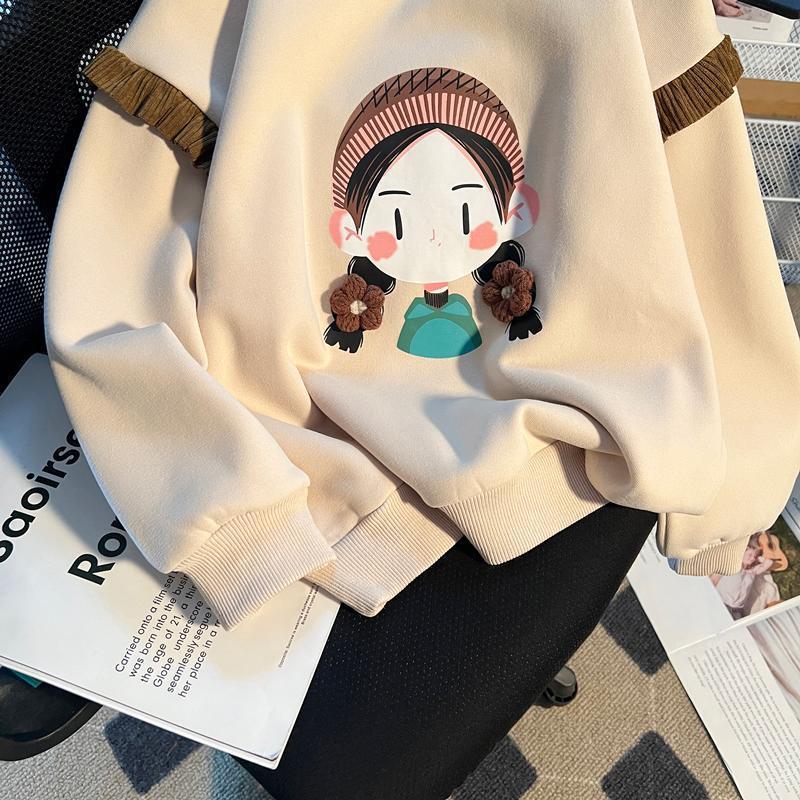 Girls Stylish Hoodie Base Layer Casual Style For Kids