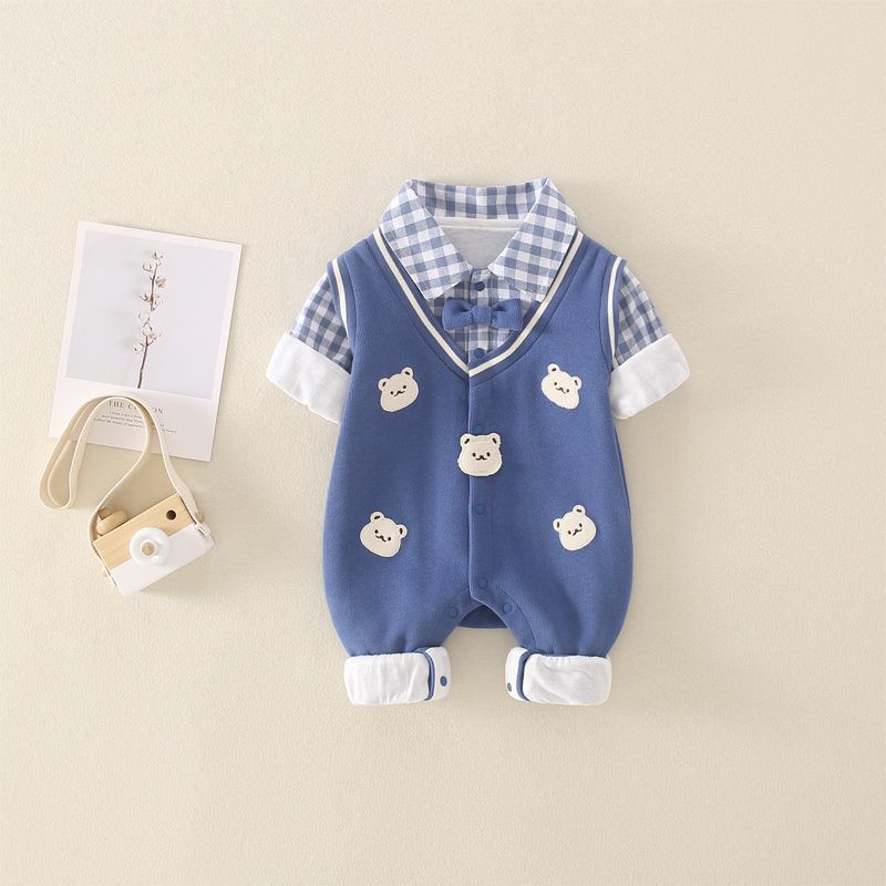 Tenue une pièce double couche dessin animé printemps-automne pour l'extérieur