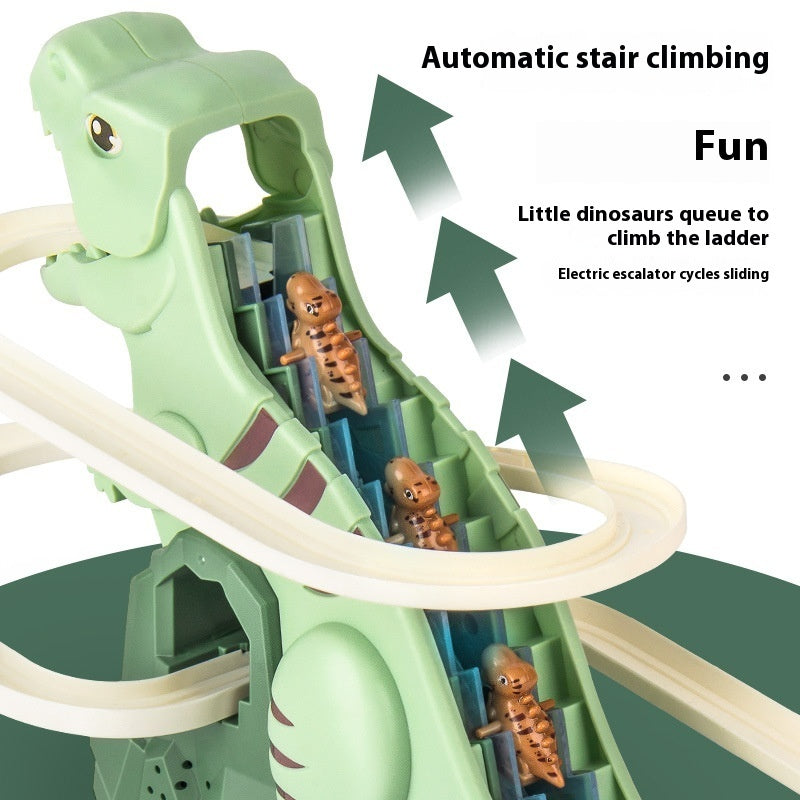 Dinosaur Assembled Educational Electric Slide Track Toy Car