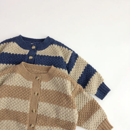 Autumn And Winter Kids' Sweater Mohair Western Style Baby Boy And Baby Girl Knitted Cardigan
