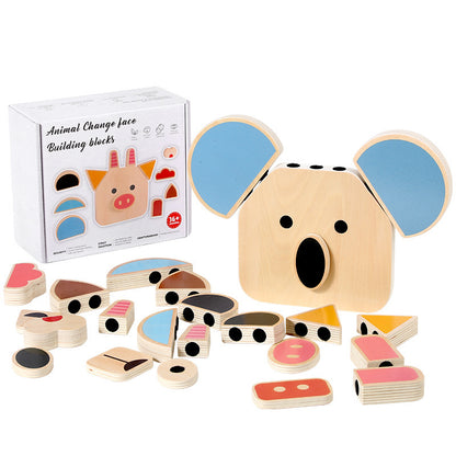 Face-changing Cube Building Blocks Puzzle Children's Thinking Puzzle Training Toys