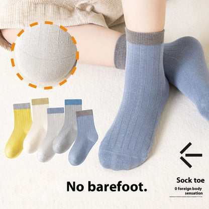 Children's Socks Tube Socks Springsummer Thin Breathable