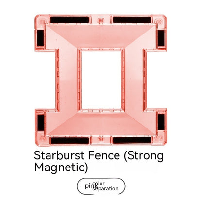 Color Window Asterism Magnetic Building Blocks Assembly