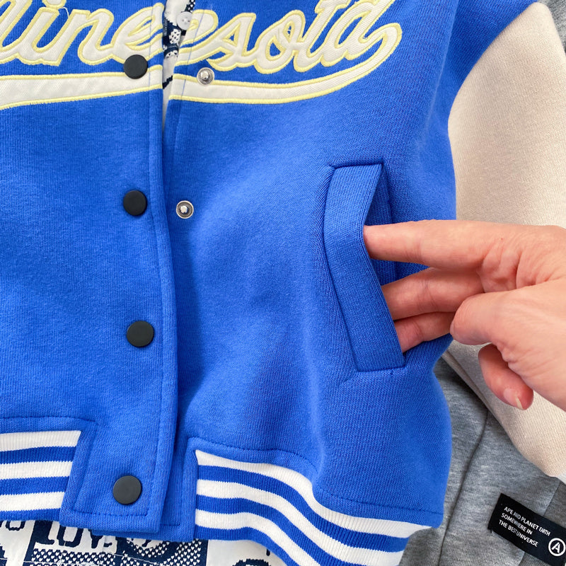 Chaqueta de uniforme de béisbol coreano para niños, para todo tipo de partidos