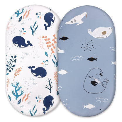 Baby Cradle Fitted Sheet Elastic Printing Baby Caring Table Changing Cover