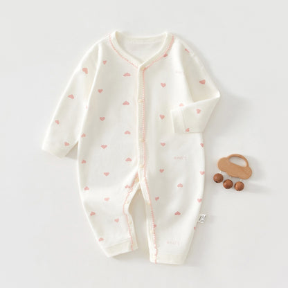 Pure Cotton Long-sleeve Baby Bodysuit