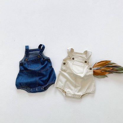Bib Shorts All-match Korean  Western Style Denim Jumpsuit