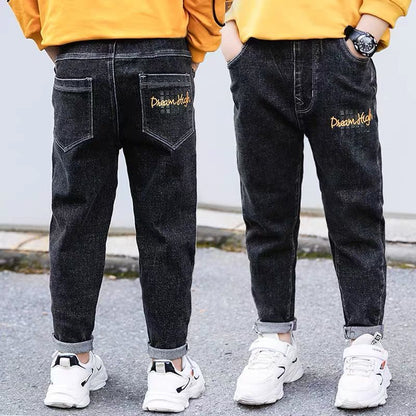 Jeans Garçon Automne et Hiver Nouveauté Velours Une pièce