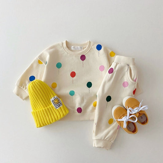 Love Balloon In Spring And Autumn Foreign Air Girl Dress