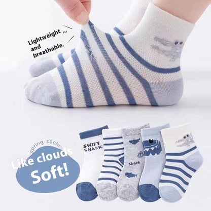 Children's Socks Tube Socks Springsummer Thin Breathable