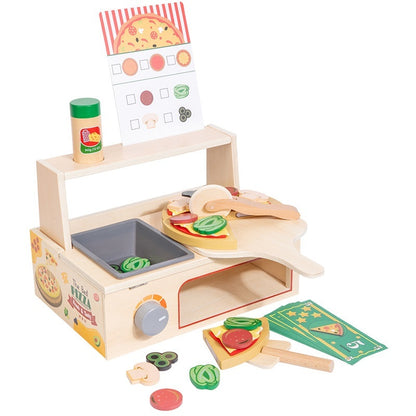 Children's Early Education Educational Wooden Pizza Oven Kitchen Simulation Toy