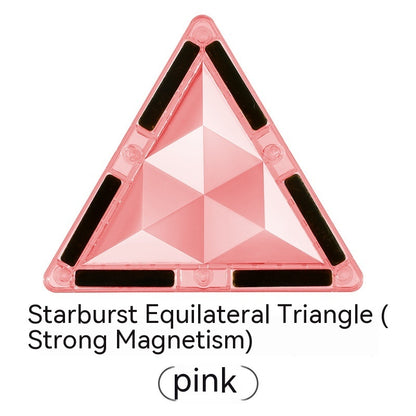 Color Window Asterism Magnetic Building Blocks Assembly