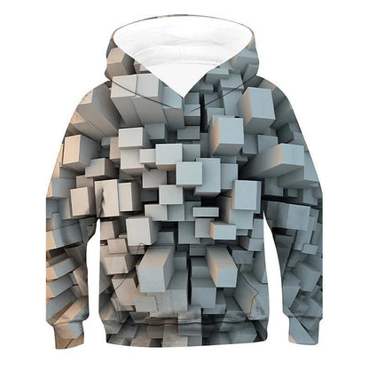 3d Visual Deception Digital Printing Children's Sweater