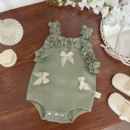Chic Butterfly-Print Lace Cami Jumpsuit For Girls