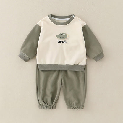 Pure Cotton Romper Set For Boys Cute Childrens Clothing Baby Boy Outfits