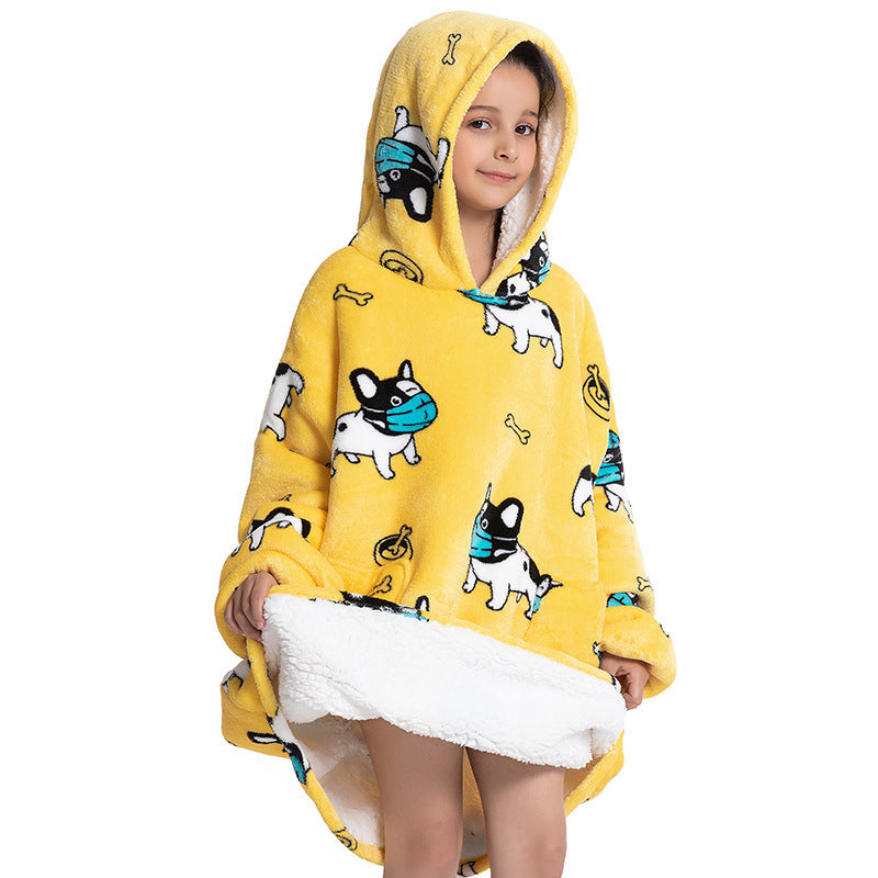 Pijama infantil de franela de lana de cordero