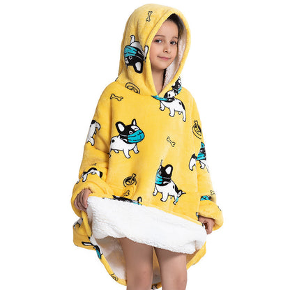 Pijama infantil de franela de lana de cordero