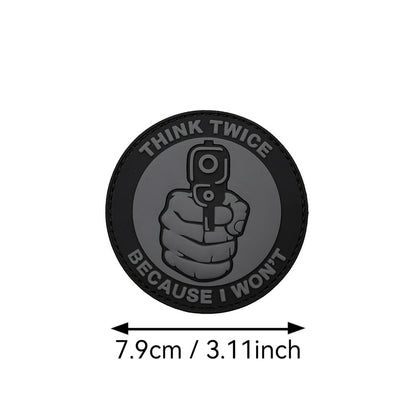THINK TWICE BECAUSE I WON'T THINK TWICE Before Chapter PVC Flexible Glue Armband
