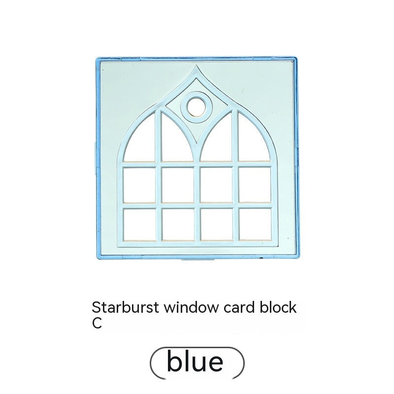 Color Window Asterism Magnetic Building Blocks Assembly