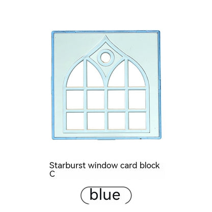 Color Window Asterism Magnetic Building Blocks Assembly