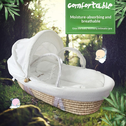 Moïse portable pour bébé en feuilles de maïs