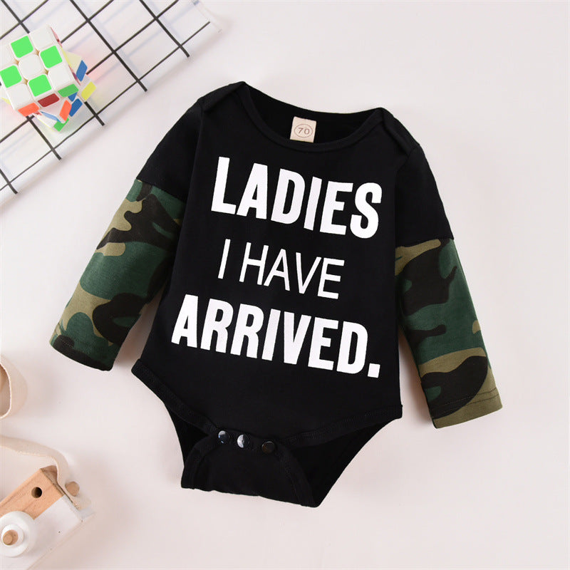 Traje de niño con alfabeto inglés, ropa para niños