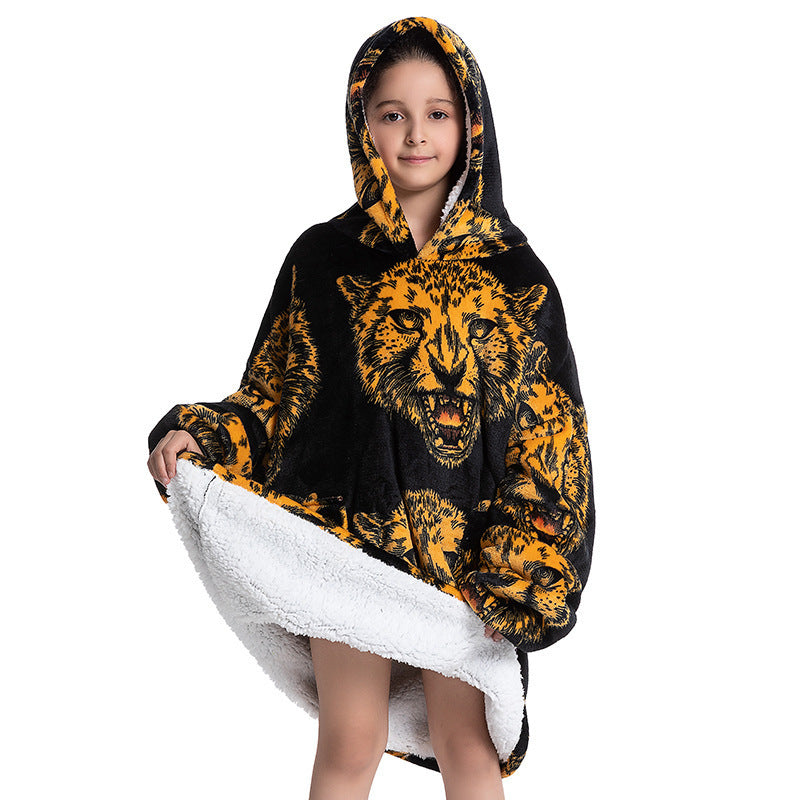 Pijama infantil de franela de lana de cordero