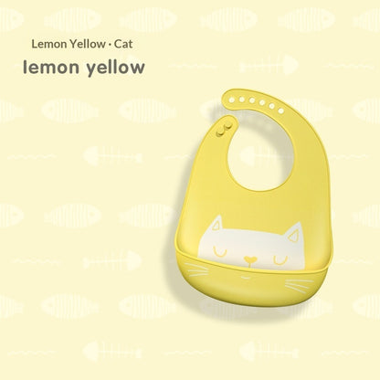Bavette bébé en silicone alimentaire, imperméable et antitache