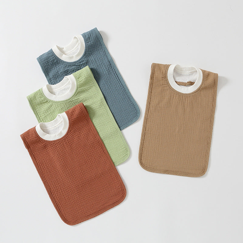 Bavette-serviette pour enfants grand format anti-taches