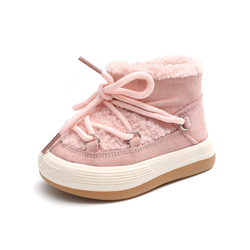 Plus Velvet Warm Korean Baby Cotton Shoes