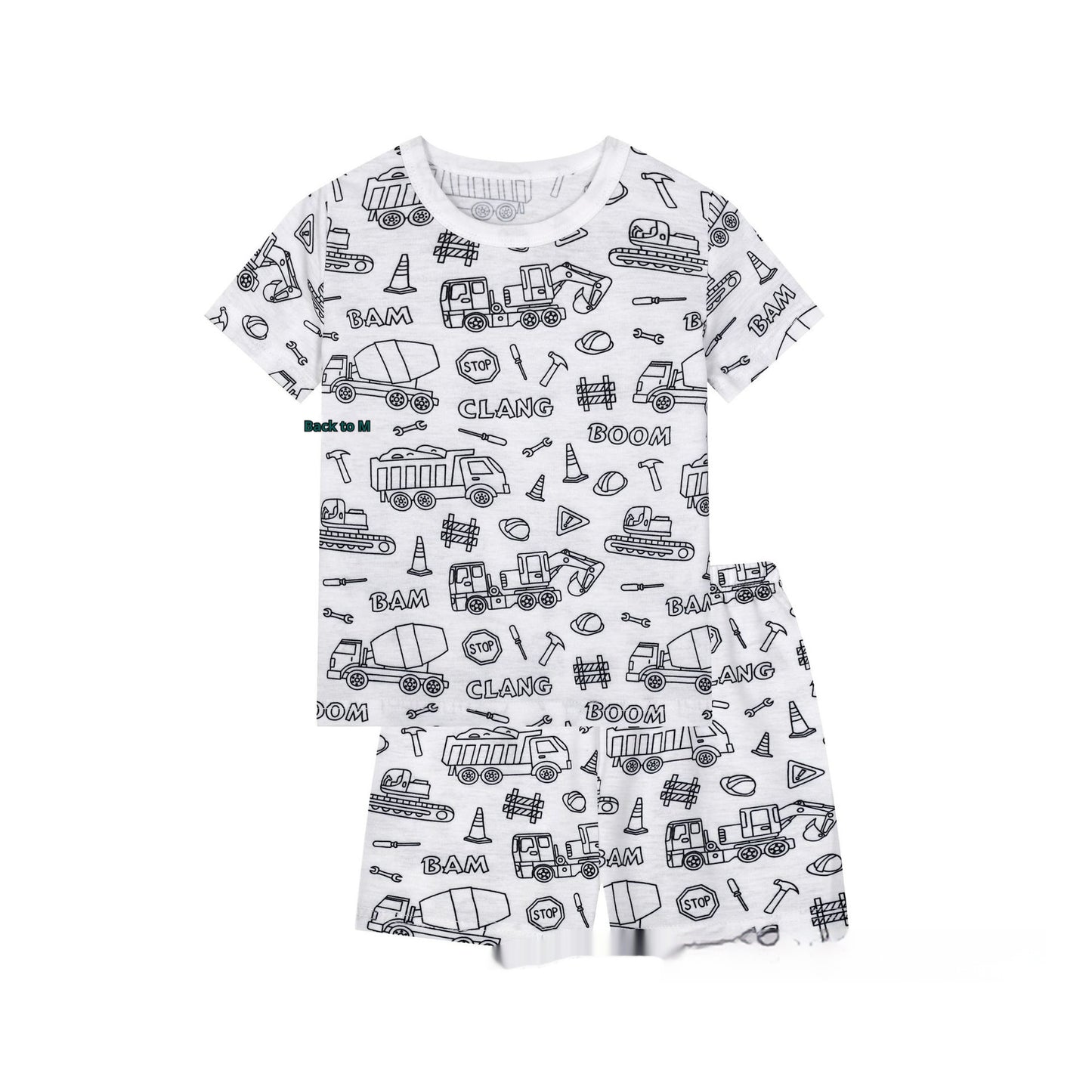 Cotton Children's Loungewear Pajamas Suit