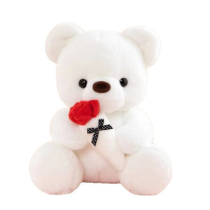 Cute Rose Little Bear Doll Huggy Bear Doll Women's Plush Toy