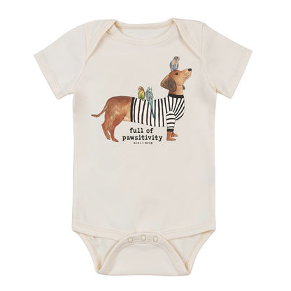 Cute Printed Short Sleeved Romper For Babies