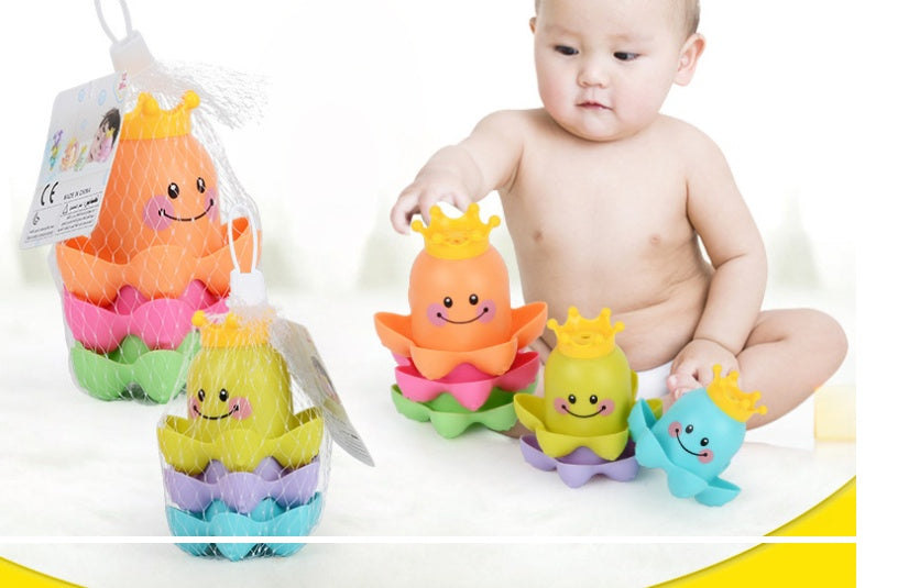 Children's Sea Octopus Stacked Cup Bathroom