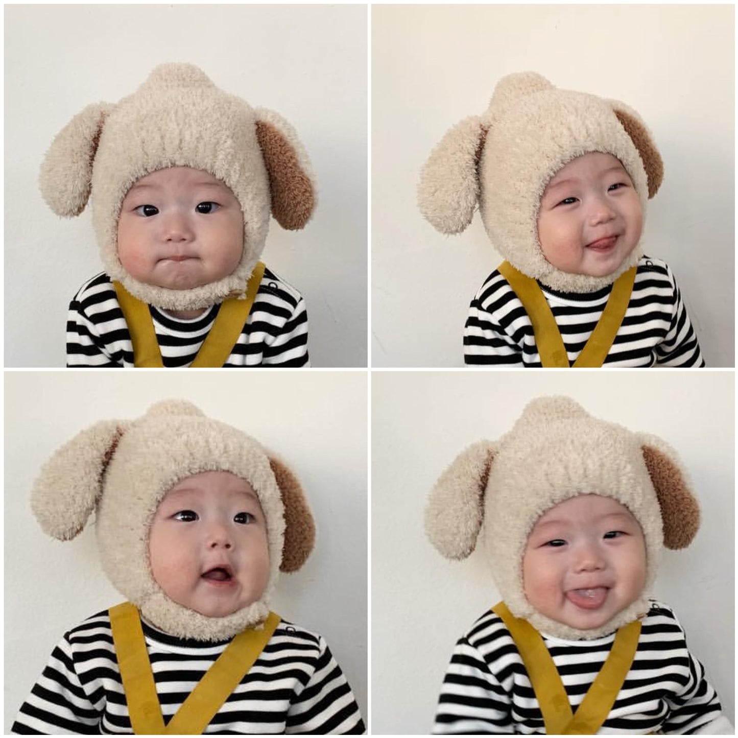 Bonnet cache-oreilles en polaire douce avec oreilles de lapin pour bébés et tout-petards