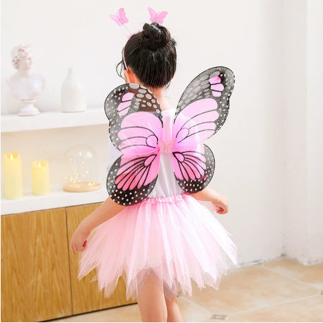 Little Witch Flower Mesh Halloween Character Children's Performance Wear