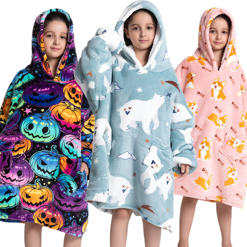 Pijama infantil de franela de lana de cordero