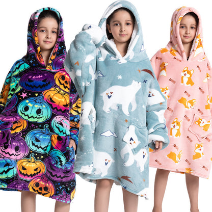 Pijama infantil de franela de lana de cordero