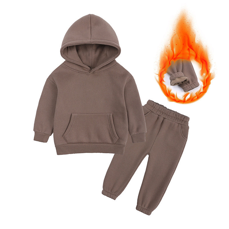 Children's New Winter Fleece Sweater Set