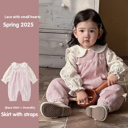 Baby Autumn Suit Baby Girl Cute Rompers Overalls Romper Children's Clothing