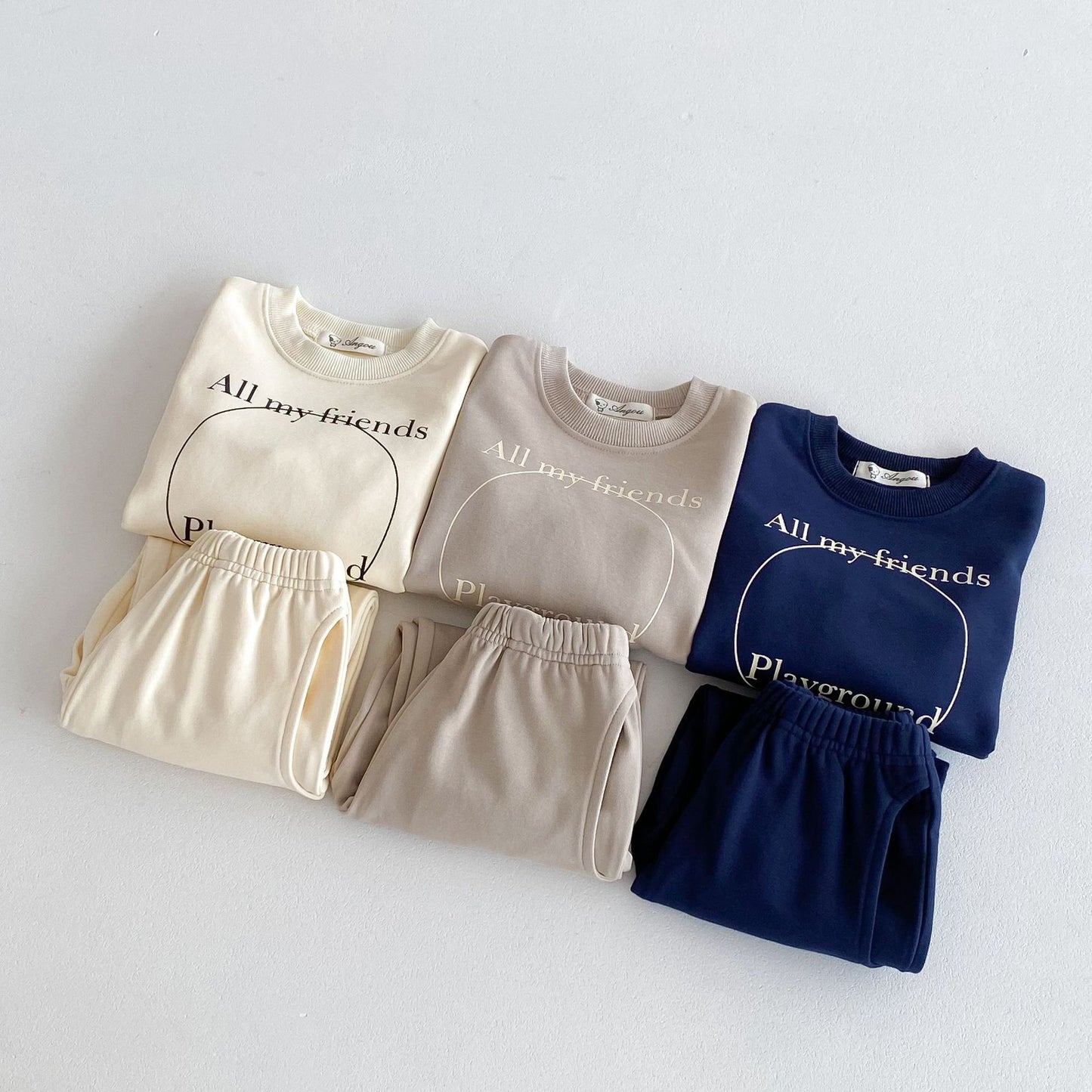 Children Straight-leg Trousers Two-piece Suit