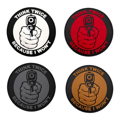 THINK TWICE BECAUSE I WON'T THINK TWICE Before Chapter PVC Flexible Glue Armband