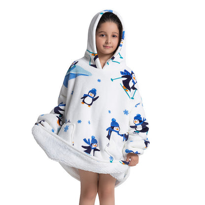 Pijama infantil de franela de lana de cordero