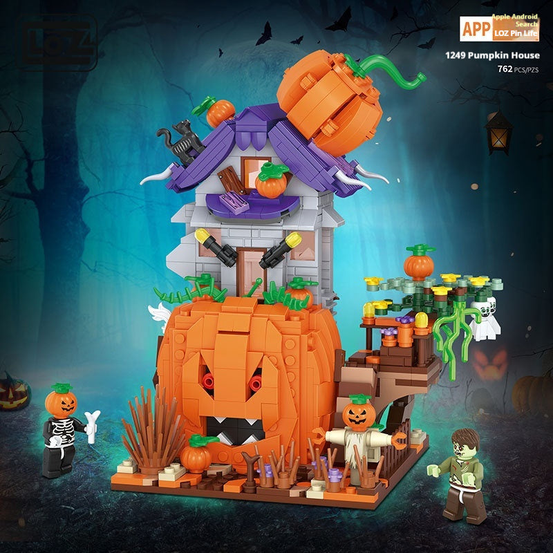 Halloween Building Blocks Small Particle Assembly Toys