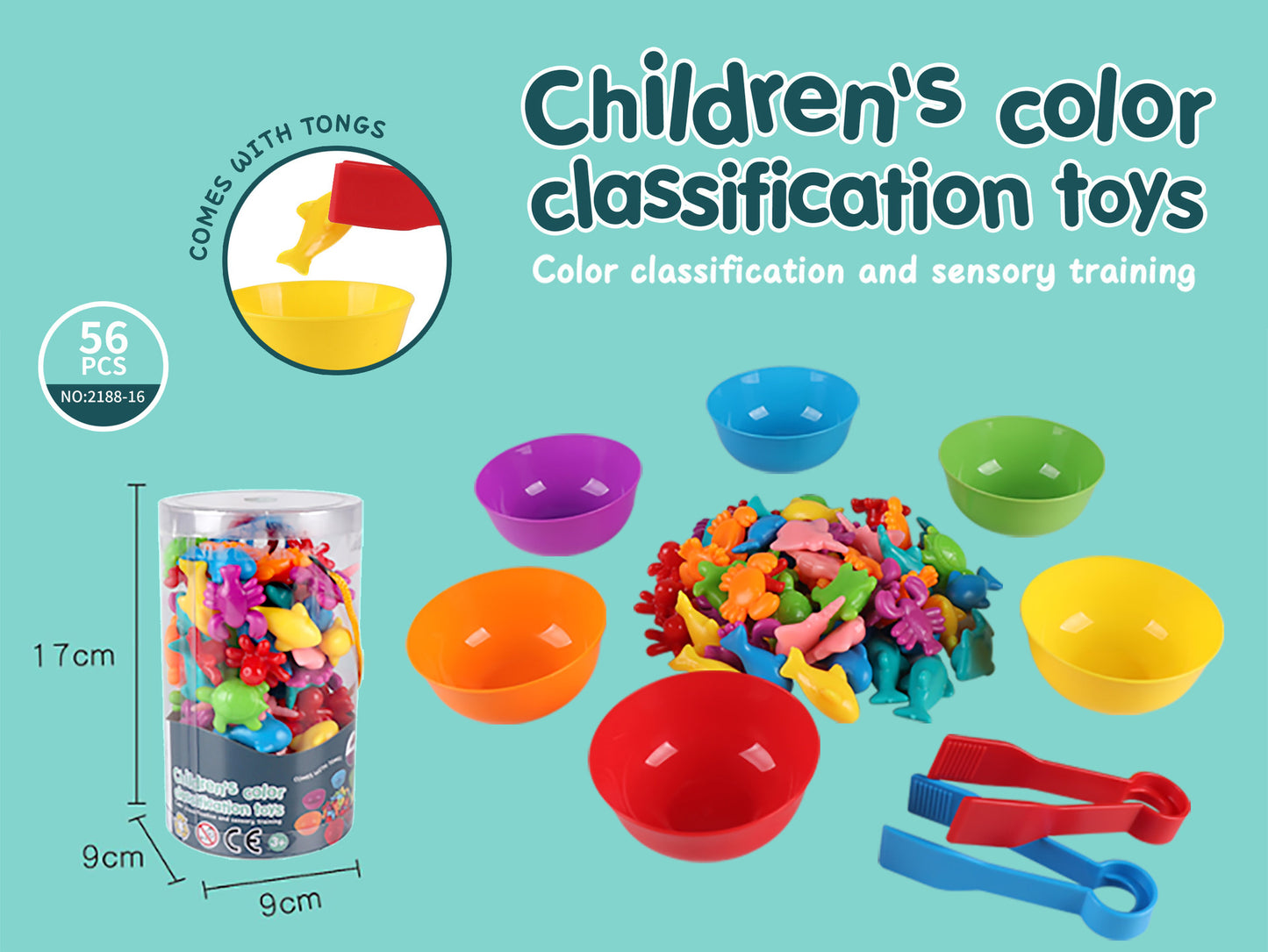 Rainbow Counting Dinosaurs Early Education Cognitive Montessori Early Education