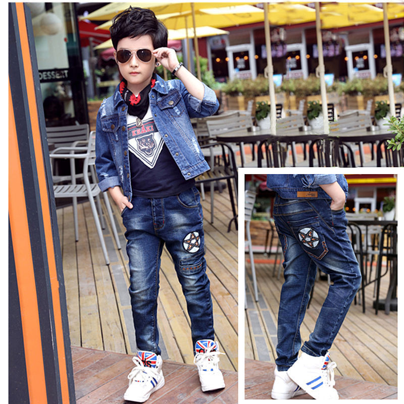 Jeans Garçon Automne et Hiver Nouveauté Velours Une pièce
