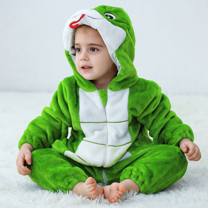 Flannel Animal Onesie For Kids
