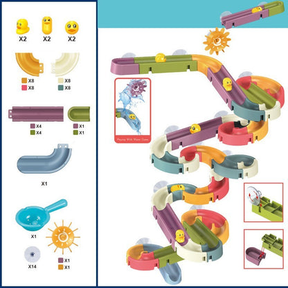 Assembling Track Ball Shower Shower Water Toy